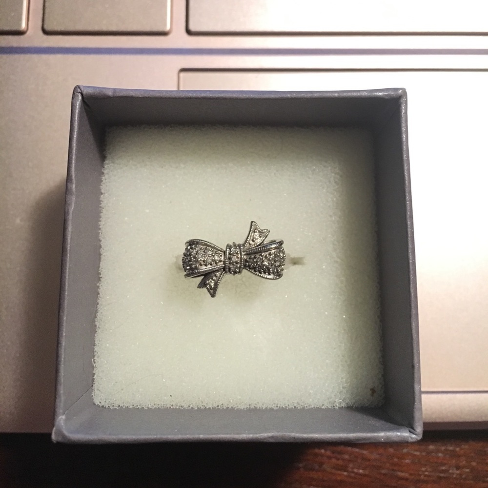 Size 5.5 Diamond Bow Ring from Zales